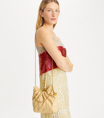 TORY BURCH MINI FLEMING SOFT HOBO BAG