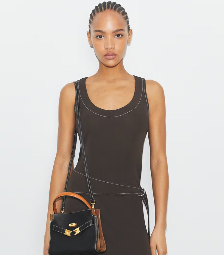 TORY BURCH PETITE LEE RADZIWILL DOUBLE BAG