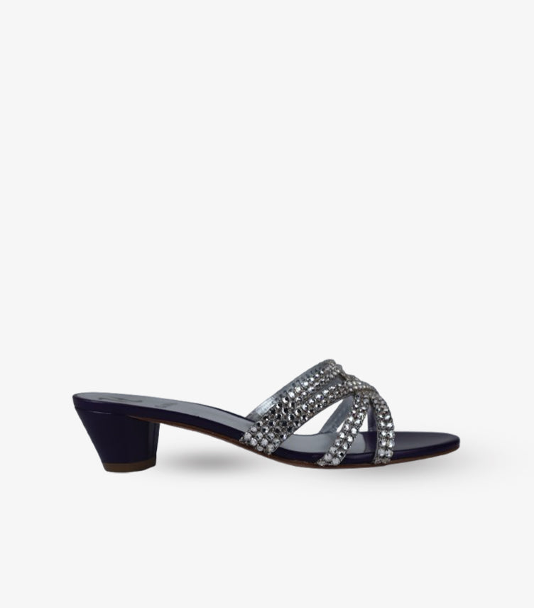 GINA WOMEN'S CRYSTAL STRAP HEEL