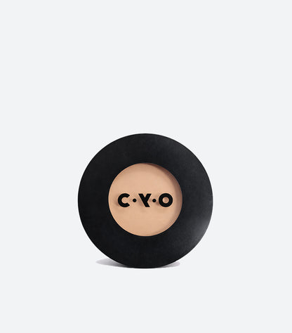 CYO Pressed Powder Foundation compact with lightweight matte finish for smooth, even-looking skin.