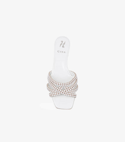 GINA PEARL EMBELLISHED FLAT SLIDE