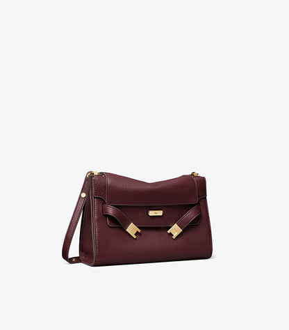 TORY BURCH LEE RADZIWILL PEBBLED SHOULDER BAG