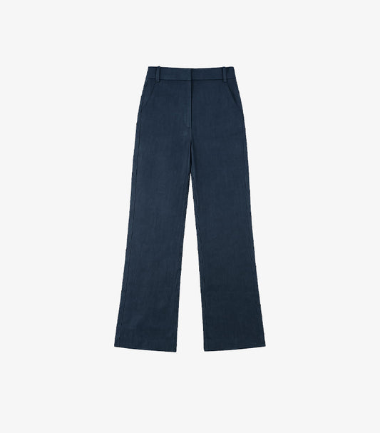 AUTOGRAPH NAVY BLUE, HIGH-WAISTED, STRAIGHT-LEG OR WIDE-LEG TROUSERS