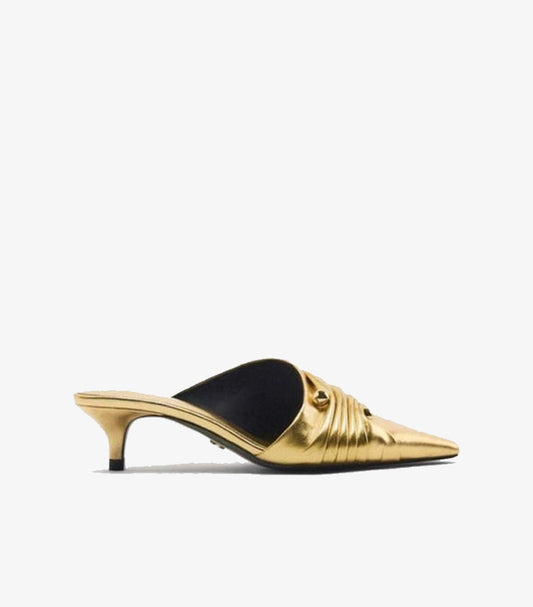 ZARA BLACK KITTEN HEELS PUMPS