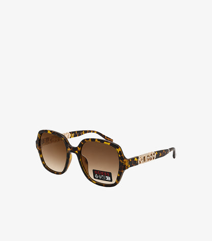 GUESS OVERSIZED TORTOISE SHELL SUNGLASSES