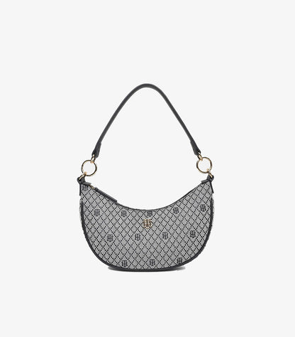 TOMMY HILFIGER LOGO BLUE POLYESTER SHOULDER BAG
