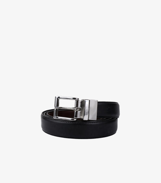 POLO RALPH LAUREN CLASSIC LEATHER REVERIBLE BELT – BLACK