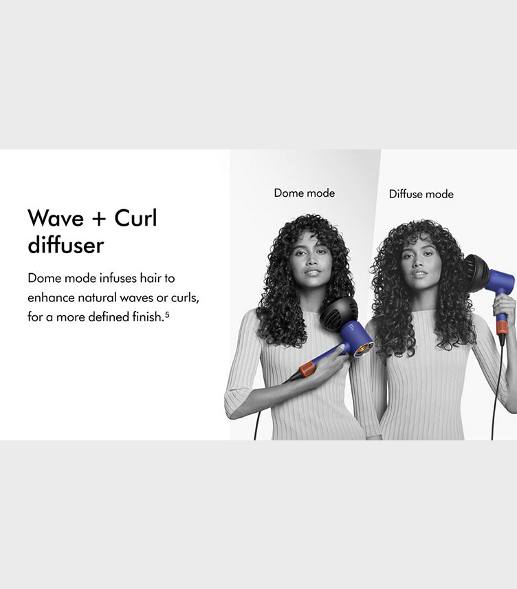 DYSON SUPERSONIC NURAL™ HAIR DRYER IN VINCA BLUE PATINA AND TOPAZ