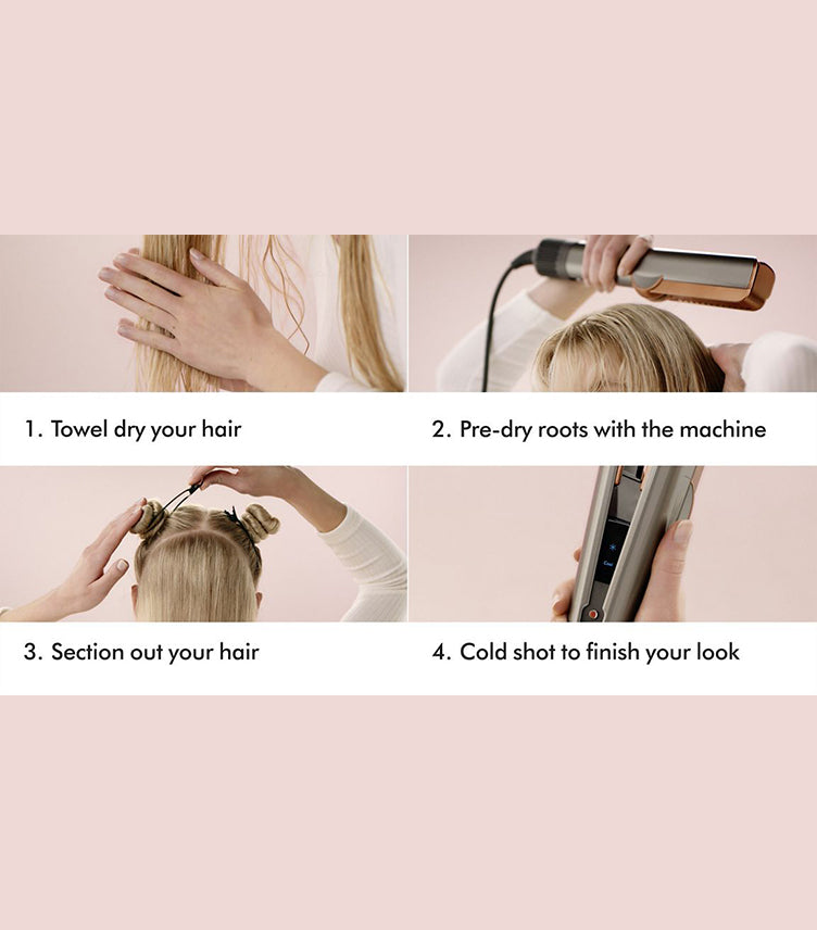 DYSON AIRSTRAIT™ DRYER AND STRAIGHTENER (RED VELVET/GOLD)