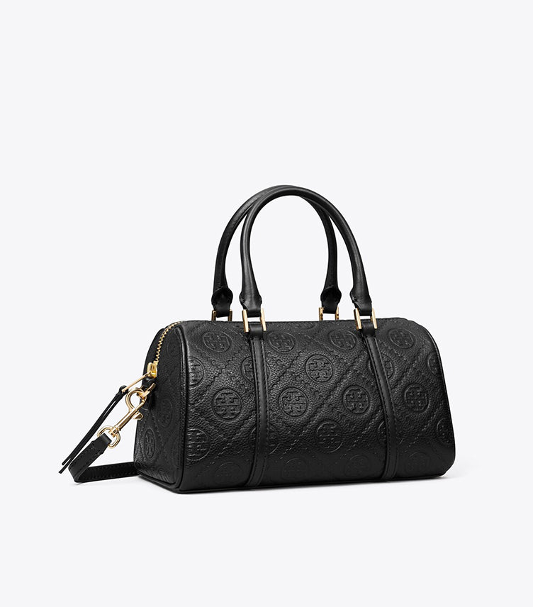 TORY BURCH T MONOGRAM UTILITY MINI BARREL BAG