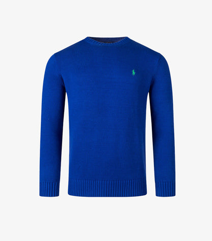 POLO RALPH LAUREN COTTON RIBBED CREW NECK JUMPER