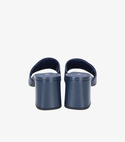 PRADA WOMEN'S LEATHER BLOCK HEEL