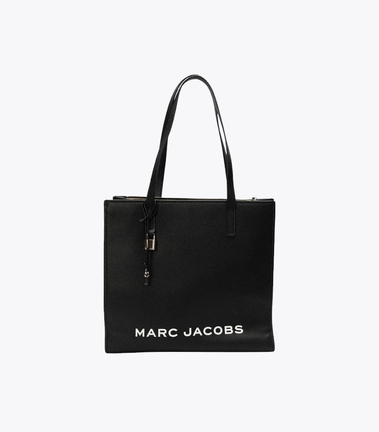 MARC JACOBS GRIND LEATHER BIG TOTE BAG