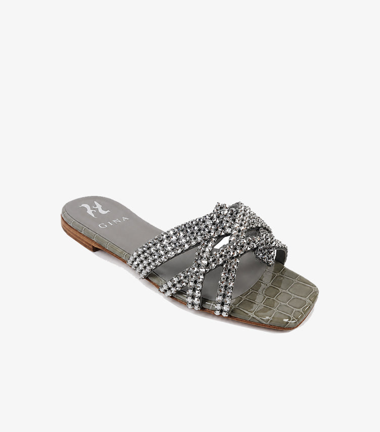 GINA CRYSTAL EMBELLISHED SLIDE