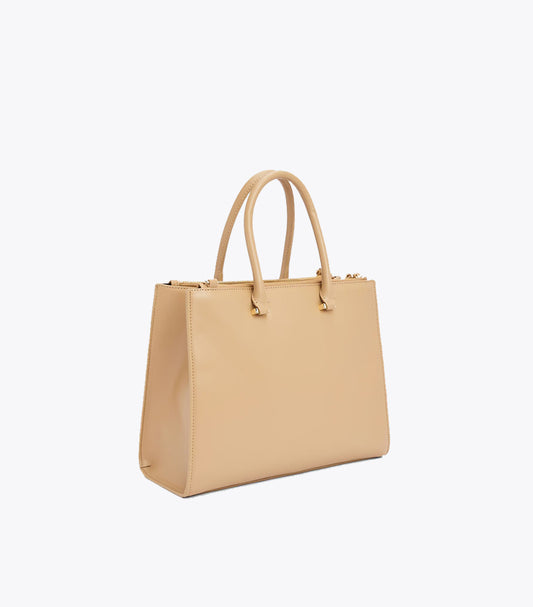 TOMMY HILFIGER TH MONOGRAM PLAQUE TOTE