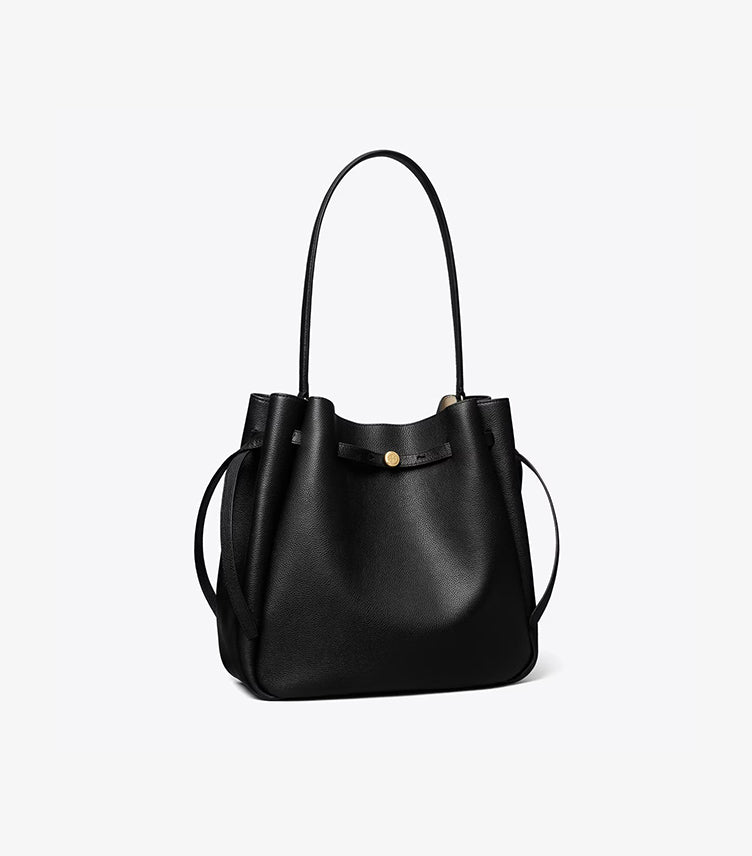 TORY BURCH LARGE ROMY SUEDE BUCKET BAG