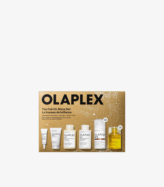 OLAPLEX The Full-On Shine Set with six bond-repair and shine haircare products