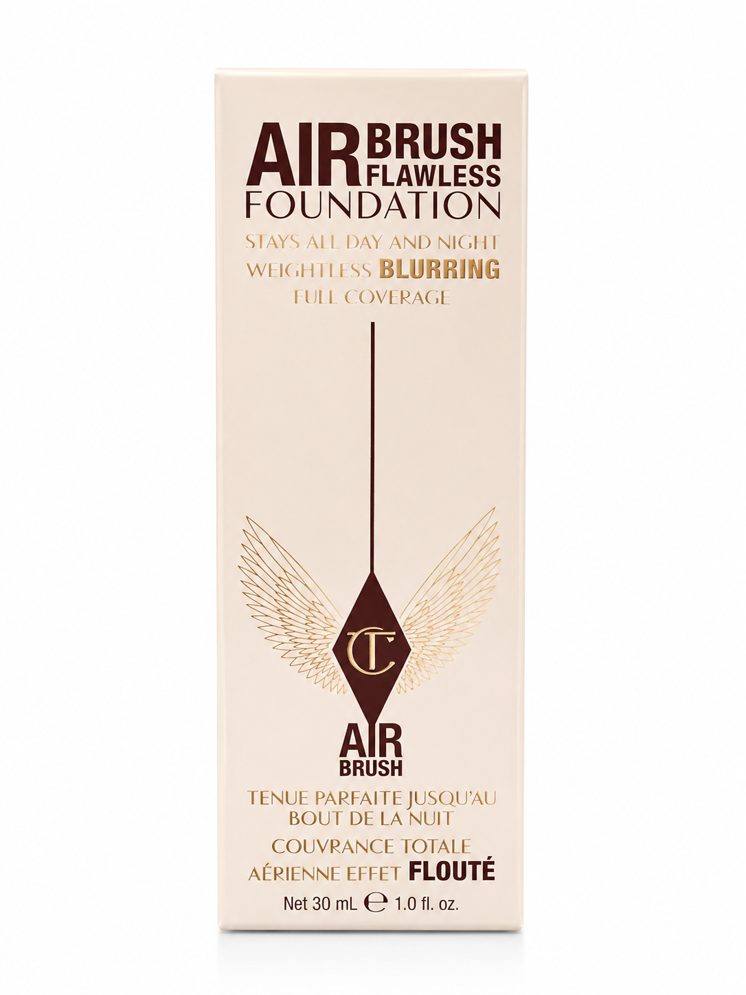 Charlotte Tilbury Airbrush Flawless Foundation 30ml product box front view