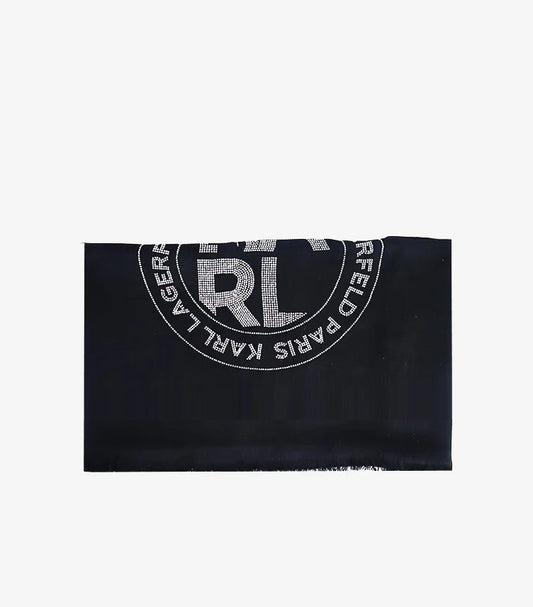 KARL LEGERFELD BLACK SCARF