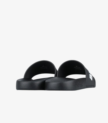 BURBERRY LOGO SLIDES SANDALS BLACK
