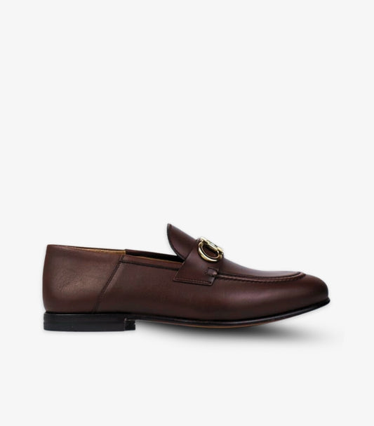FERRAGAMO CHOCLATE BROWN MEN SHOES