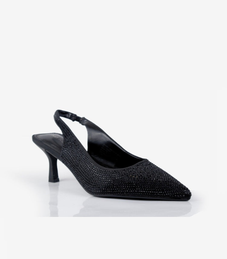 KURT GEIGER ACE JEWEL BLACK SHOES