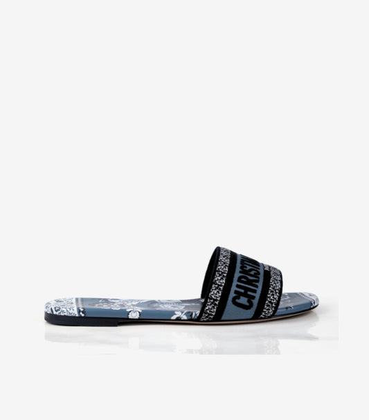CHRISTIAN DIOR MULE DWAY "BUTTERFLY BANDANA"