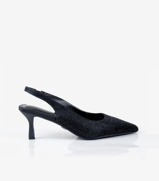 KURT GEIGER ACE JEWEL BLACK SHOES