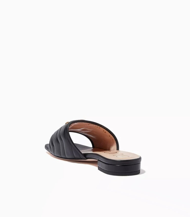 GUCCI JOLIE GG SLIDES IN MATELASSE LEATHER