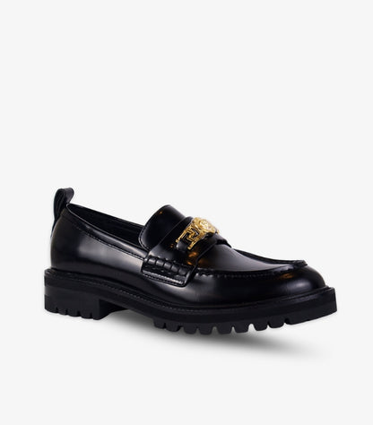 VERSACE BLACK LEATHER SHOES