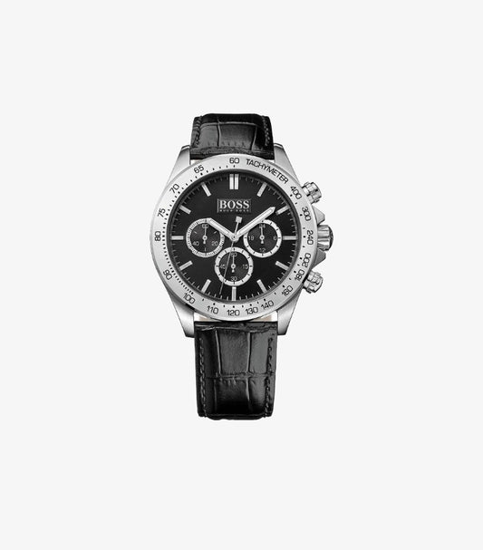 HUGO BOSS CHRONOGRAPH QUARTZ WATCH WITH LEATHER STRAP 1513178
