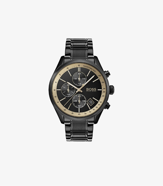 HUGO BOSS GRAND PRIX BLACK 44MM BLACK IP STAINLESS STEEL 1513578