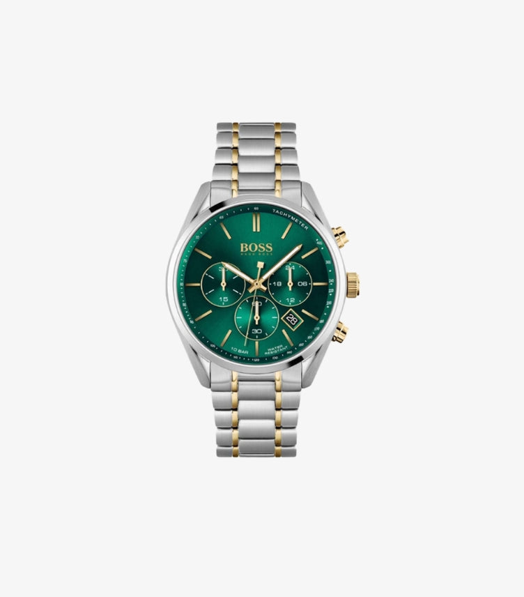 HUGO BOSS CHAMPION TWO TONE QUARTZ WATCH 1513878