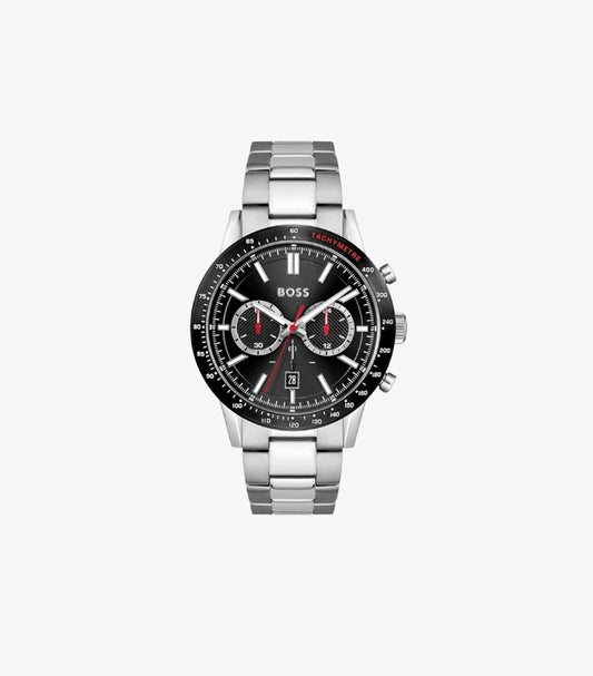 HUGO BOSS ALLURE MEN'S CHRONOGRAPH STAINLESS STEEL AND LINK BRACELET WATCH 1513922