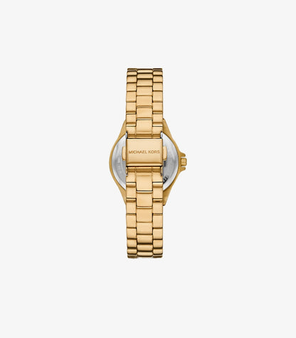 MICHAEL KORS MINI LENNOX ANIAL PAVE GOLD-TONE WATCH MK7394