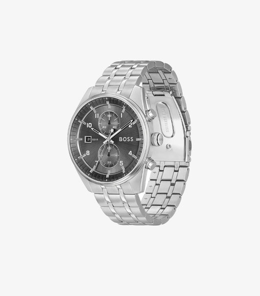 HUGO BOSS SKYTRAVELLER 44MM QUARTZ CHRONOGRAPH WATCH 1514151