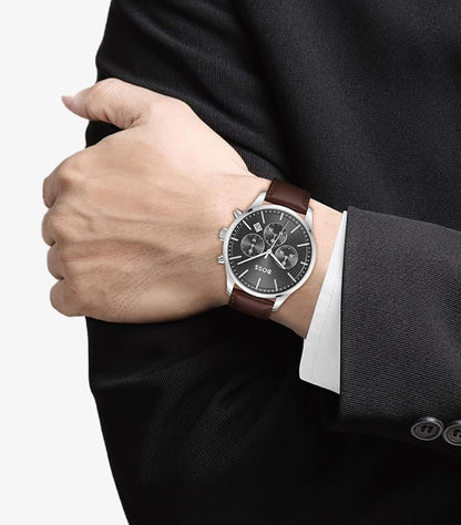 HUGO BOSS MEN'S PREMIUM FASHION QUARTZ CHRONOGRAPH WATCH 1514155