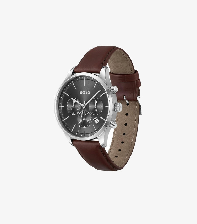 HUGO BOSS MEN'S PREMIUM FASHION QUARTZ CHRONOGRAPH WATCH 1514155