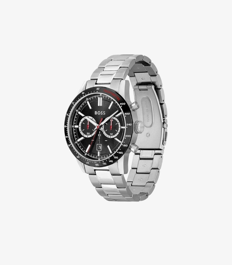 HUGO BOSS ALLURE MEN'S CHRONOGRAPH STAINLESS STEEL AND LINK BRACELET WATCH 1513922