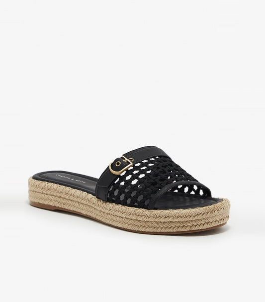 CHARLES & KEITH BUCKLE STRAP ESPADRILLE SANDAL