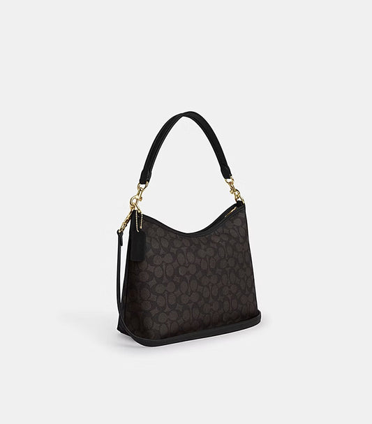 COACH LAUREL SHOULDER BAG IN SIGNATURE CANVAS