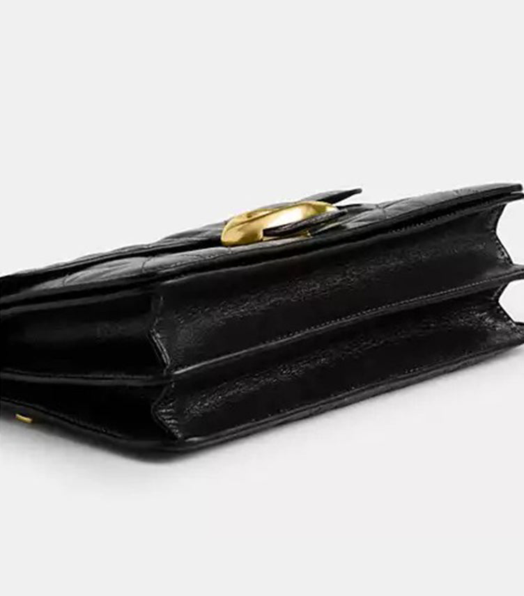 COACH CHAIN TABBY SHOULDER BAG WITH QUILTING