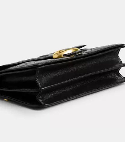 COACH CHAIN TABBY SHOULDER BAG WITH QUILTING