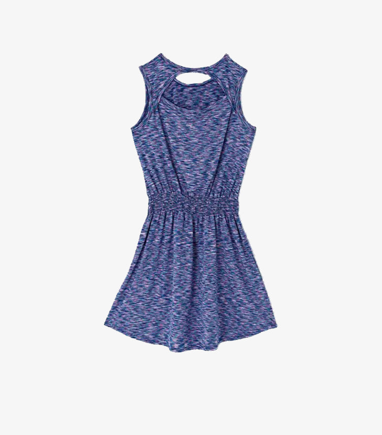 MAX GIRLS SLEEVELESS CUTOUT DRESS