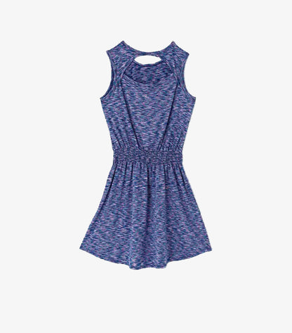 MAX GIRLS SLEEVELESS CUTOUT DRESS