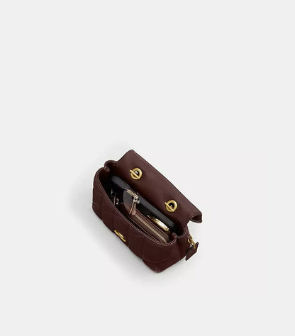 COACH TABBY TOP HANDLE BAG WITH QUILTING