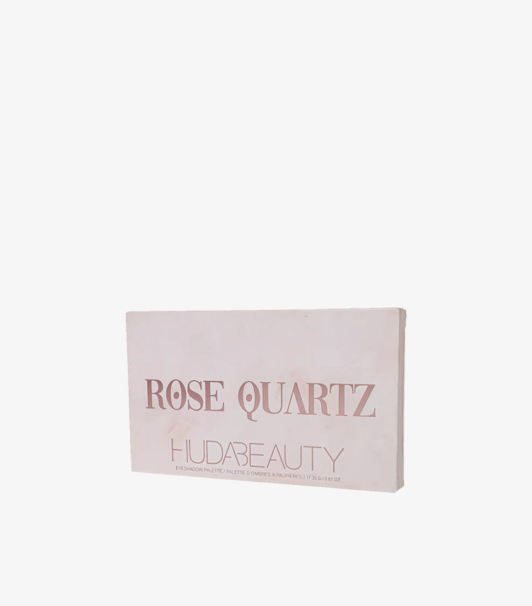 Huda Beauty Rose Quartz Eyeshadow Palette Box Angle View
