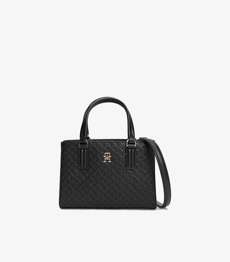 Tommy Hilfiger TH Monogram Crossbody Tote Bag Front View