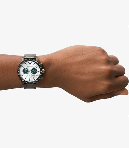 EMPORIO ARMANI CHRONOGRAPH MOVEMENT STAINLESS STEEL CASE WATCH AR11471