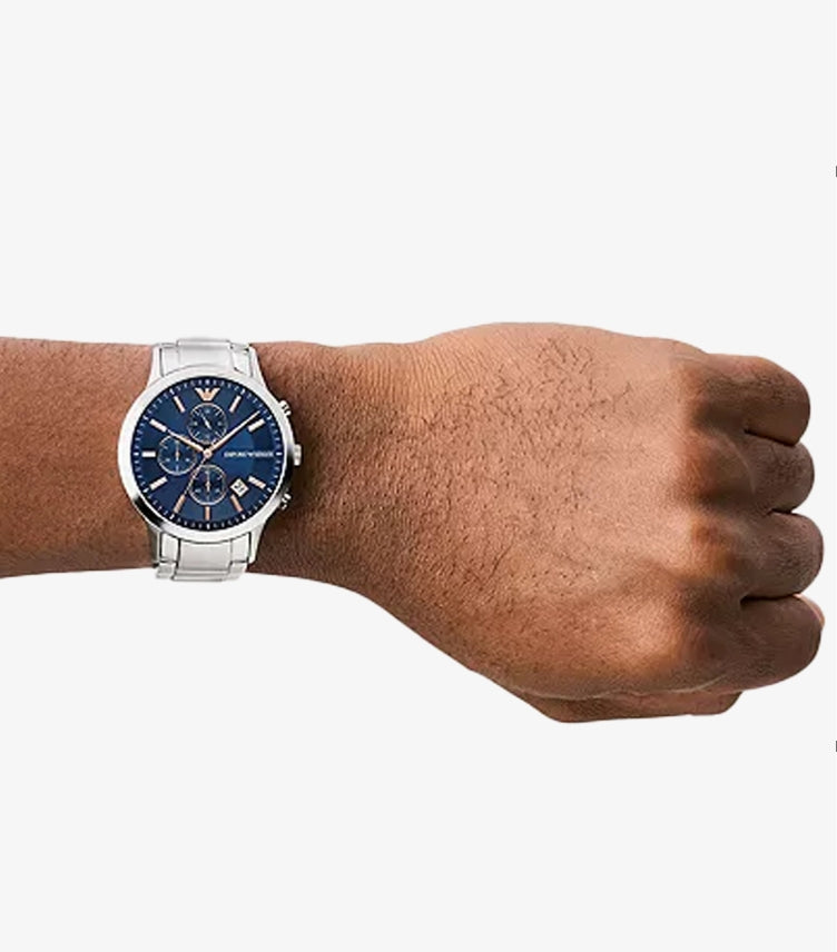 EMPORIO ARMANI CHRONOGRAPH STAINLESS STEEL WATCH AR11458